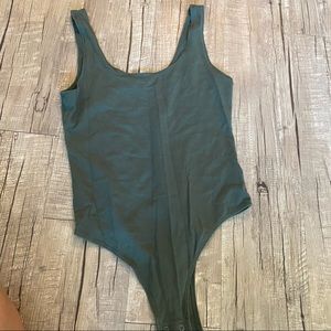 Green body suit, perfect with jeans